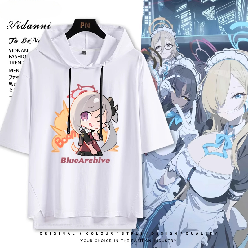 蔚藍檔案 連帽短袖T恤-GOODTOYSTUDIO