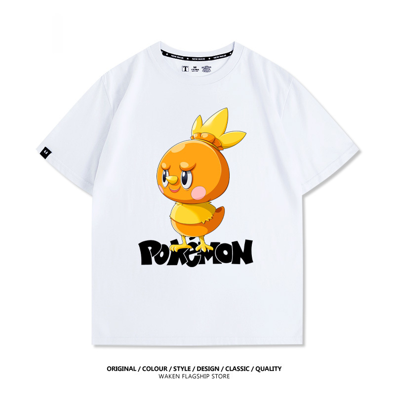 LabubuX寶可夢 印花T恤