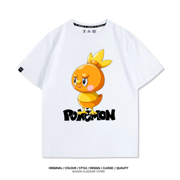 LabubuX寶可夢 印花T恤