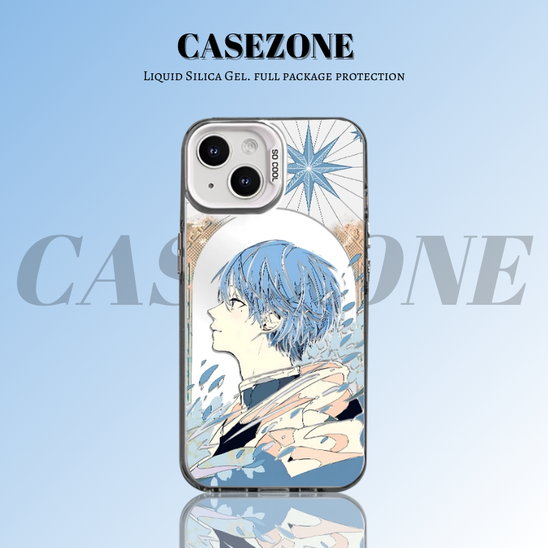 葬送的芙莉蓮 極光/彩銀 線條漸變防摔手機殼-GOODTOYSTUDIO