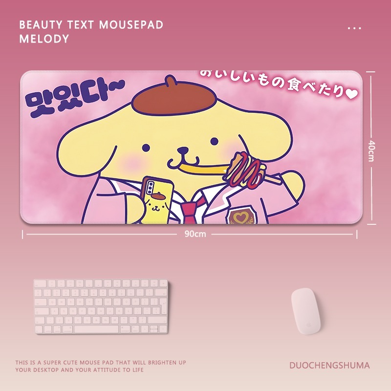 草莓熊 主題桌墊 布質滑鼠墊-GOODTOYSTUDIO