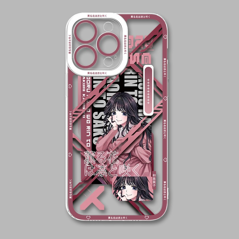 薰香花朵凜然綻放天使眼透明防摔軟殼