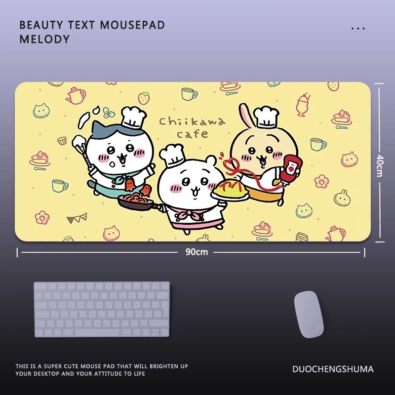 Chiikawa 主題桌墊 布質滑鼠墊-GOODTOYSTUDIO