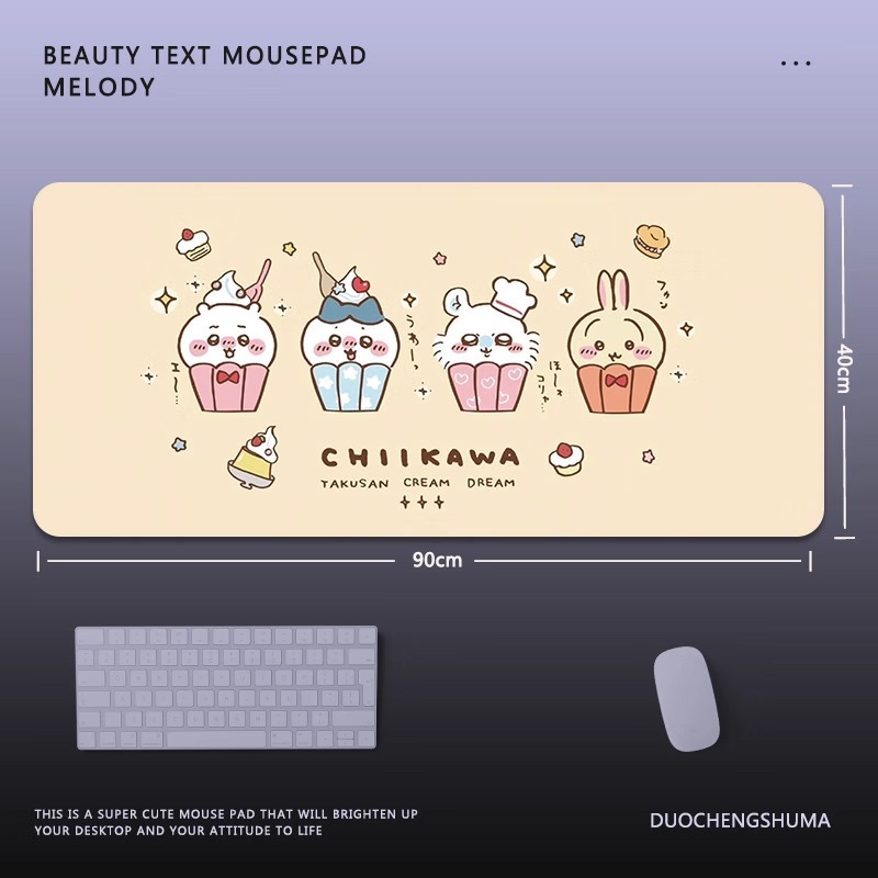Chiikawa 主題桌墊 布質滑鼠墊-GOODTOYSTUDIO