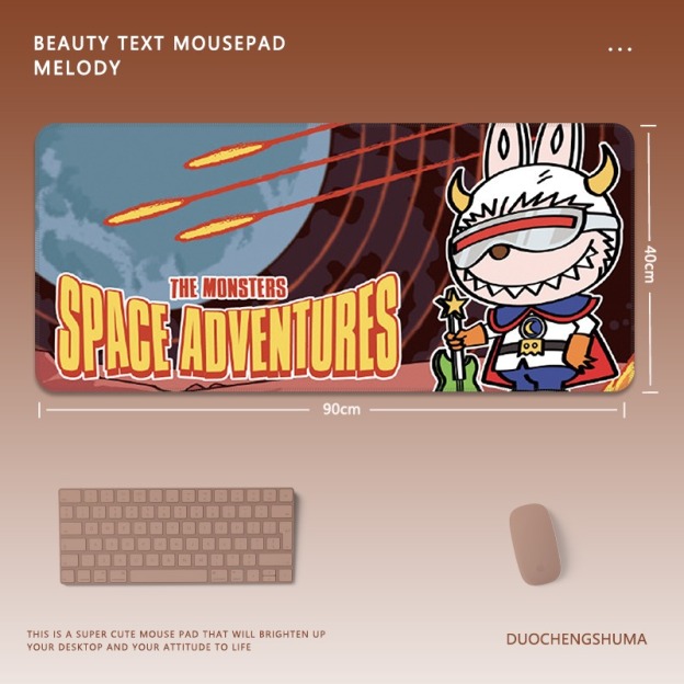 可愛卡通拉布布 主題桌墊 布質滑鼠墊-GOODTOYSTUDIO