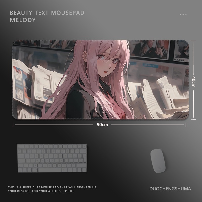 二次元報紙 主題桌墊 布質滑鼠墊-GOODTOYSTUDIO