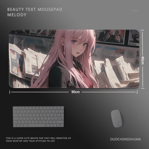 二次元報紙 主題桌墊 布質滑鼠墊-GOODTOYSTUDIO