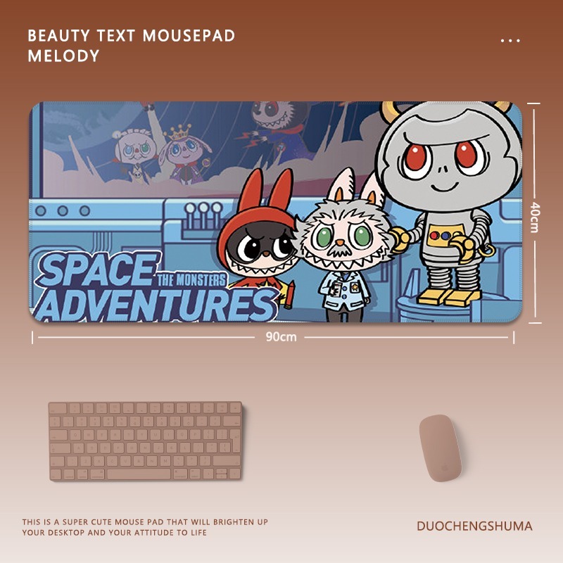 可愛卡通拉布布 主題桌墊 布質滑鼠墊-GOODTOYSTUDIO