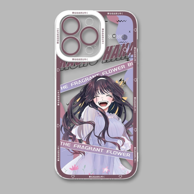 薰香花朵凜然綻放天使眼透明防摔軟殼