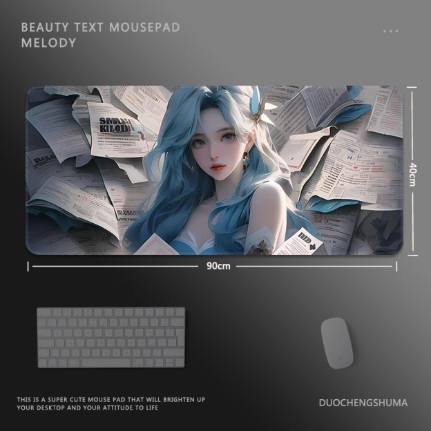 二次元報紙 主題桌墊 布質滑鼠墊-GOODTOYSTUDIO