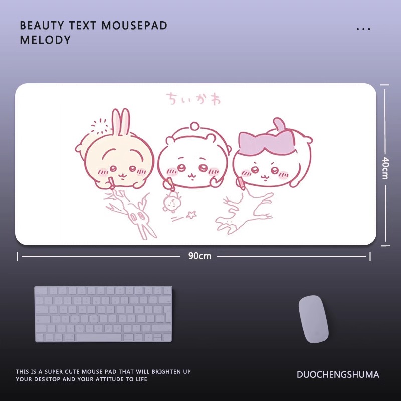 Chiikawa 主題桌墊 布質滑鼠墊-GOODTOYSTUDIO