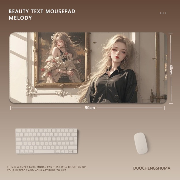 動漫美女 主題桌墊 布質滑鼠墊-GOODTOYSTUDIO