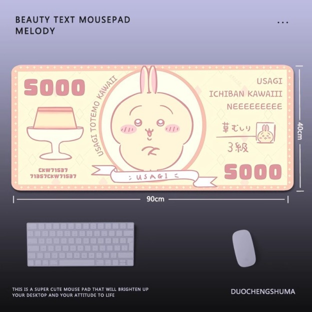 Chiikawa 主題桌墊 布質滑鼠墊-GOODTOYSTUDIO