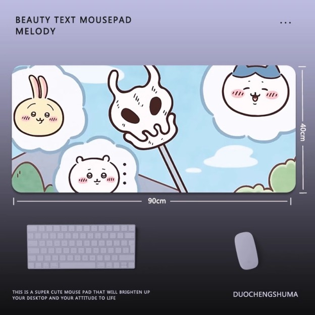 Chiikawa 主題桌墊 布質滑鼠墊-GOODTOYSTUDIO