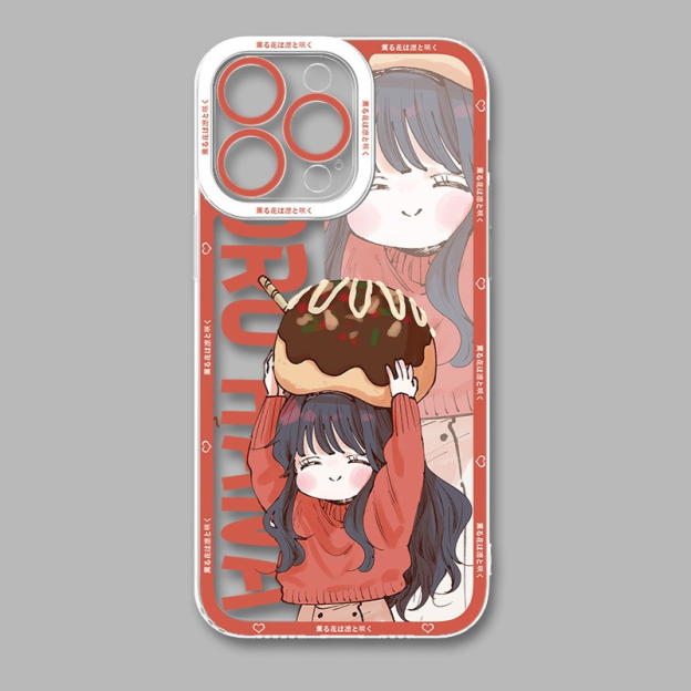 薰香花朵凜然綻放天使眼透明防摔軟殼