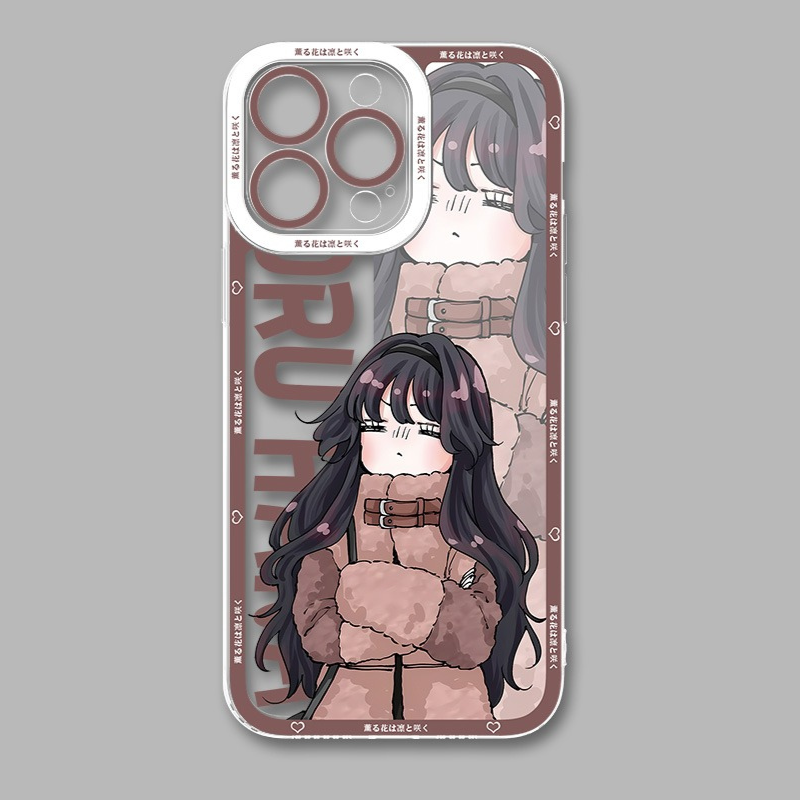 薰香花朵凜然綻放天使眼透明防摔軟殼