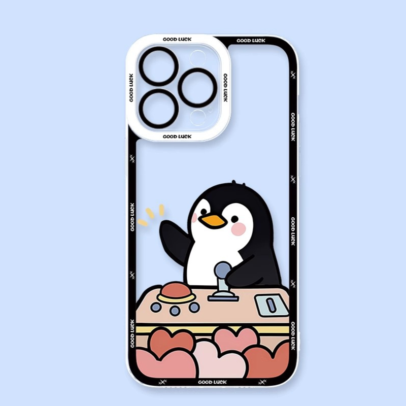 抓娃娃情侶天使眼透明防摔軟殼-GOODTOYSTUDIO