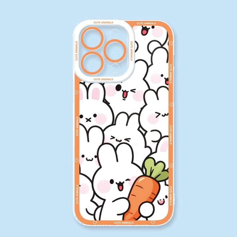 卡通動物天使眼透明防摔軟殼-GOODTOYSTUDIO