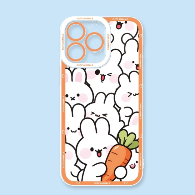 卡通動物天使眼透明防摔軟殼-GOODTOYSTUDIO