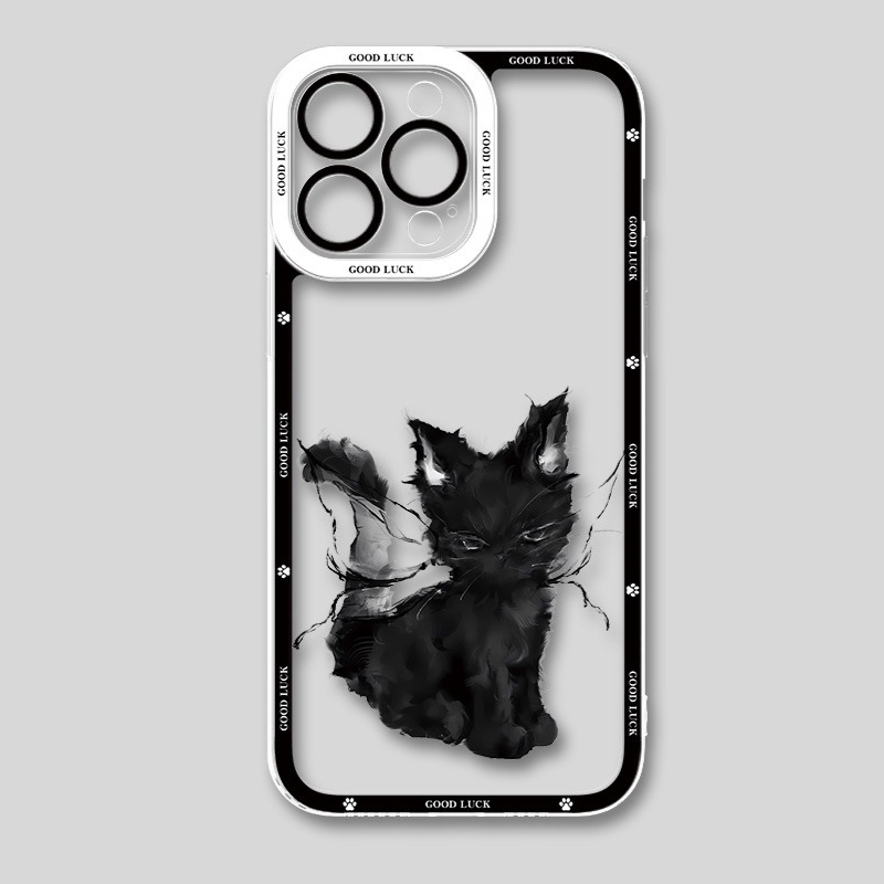 小貓咪 天使眼透明防摔軟殼-GOODTOYSTUDIO