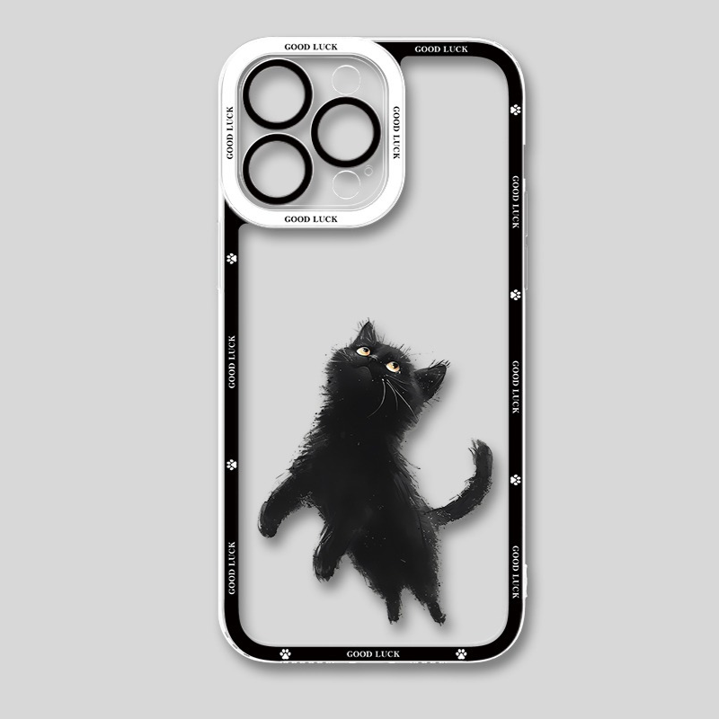 小貓咪 天使眼透明防摔軟殼-GOODTOYSTUDIO