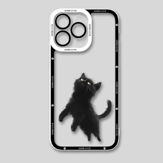 小貓咪 天使眼透明防摔軟殼-GOODTOYSTUDIO