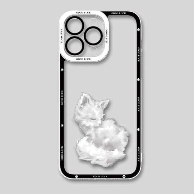 小貓咪 天使眼透明防摔軟殼-GOODTOYSTUDIO