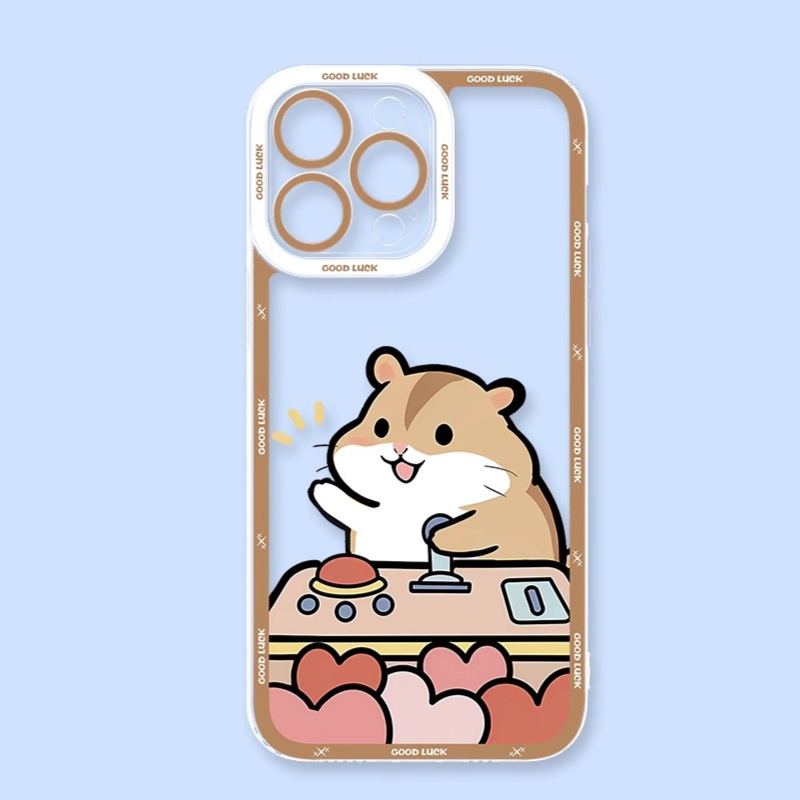 抓娃娃情侶天使眼透明防摔軟殼-GOODTOYSTUDIO