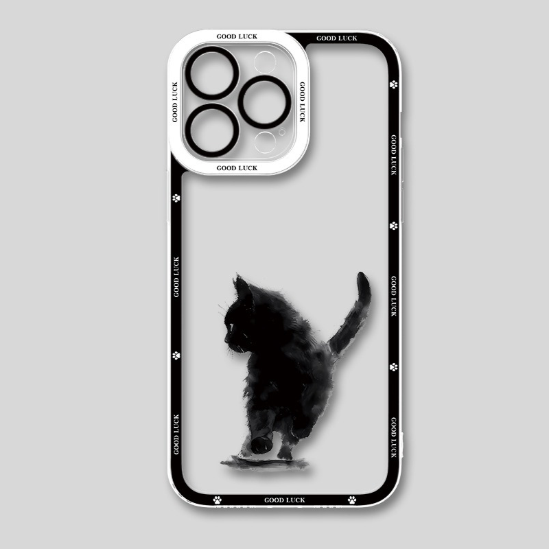 小貓咪 天使眼透明防摔軟殼-GOODTOYSTUDIO