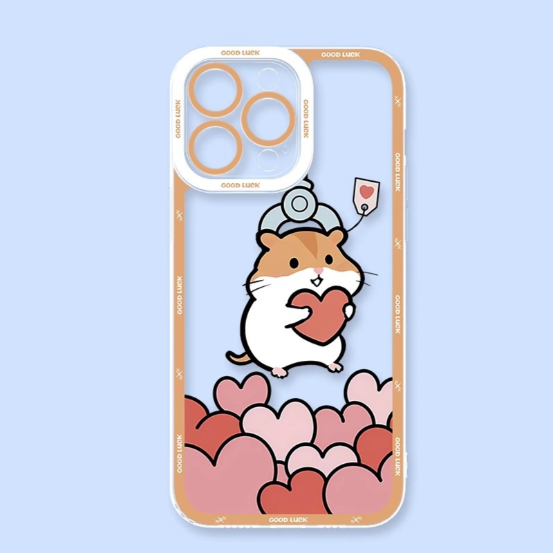 抓娃娃情侶天使眼透明防摔軟殼-GOODTOYSTUDIO