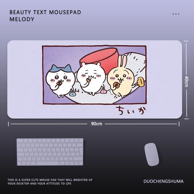 Chiikawa 主題桌墊 布質滑鼠墊-GOODTOYSTUDIO