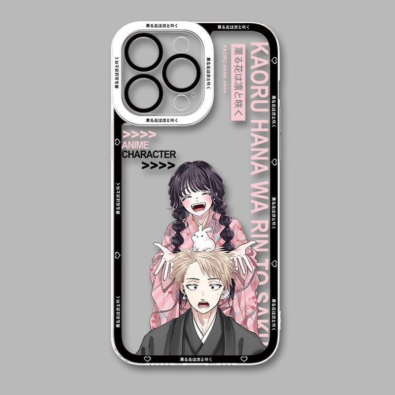 薰香花朵凜然綻放天使眼透明防摔軟殼