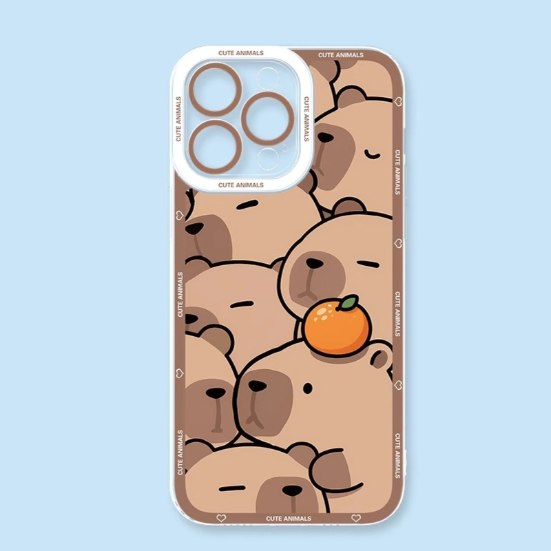 卡通動物天使眼透明防摔軟殼-GOODTOYSTUDIO