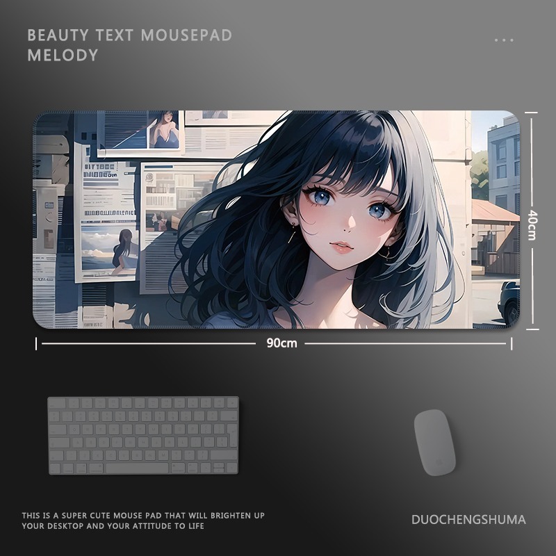 二次元報紙 主題桌墊 布質滑鼠墊-GOODTOYSTUDIO