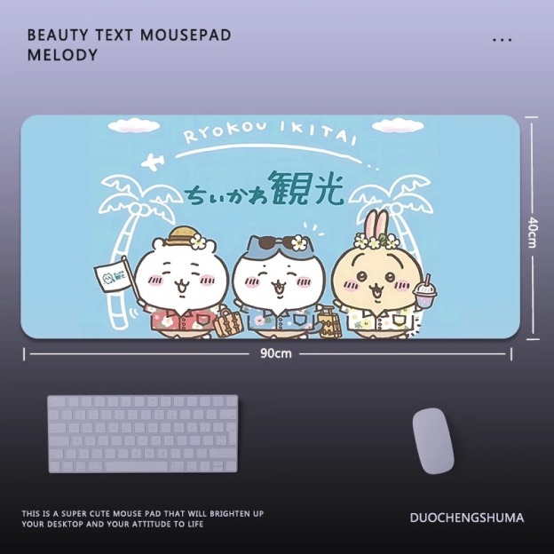 Chiikawa 主題桌墊 布質滑鼠墊-GOODTOYSTUDIO