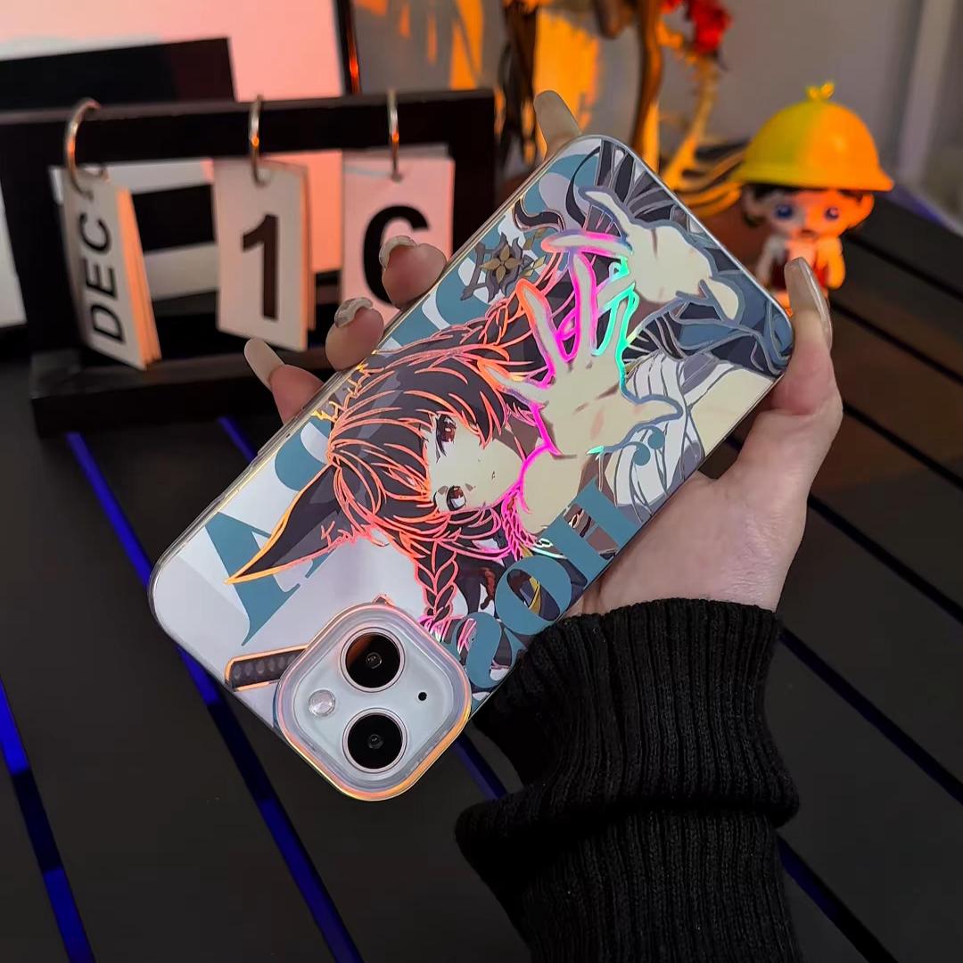 絕區零極光金漸變手機殼