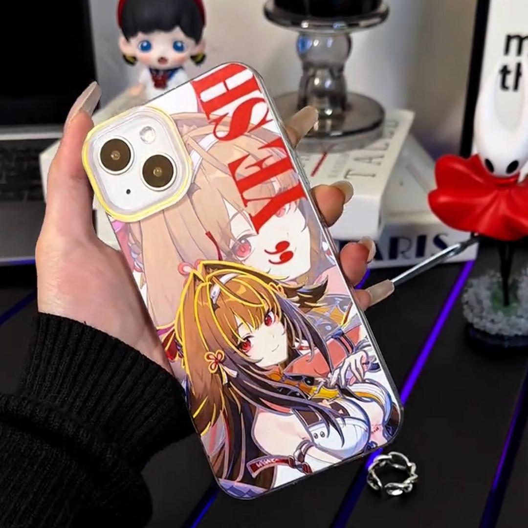 絕區零極光金漸變手機殼