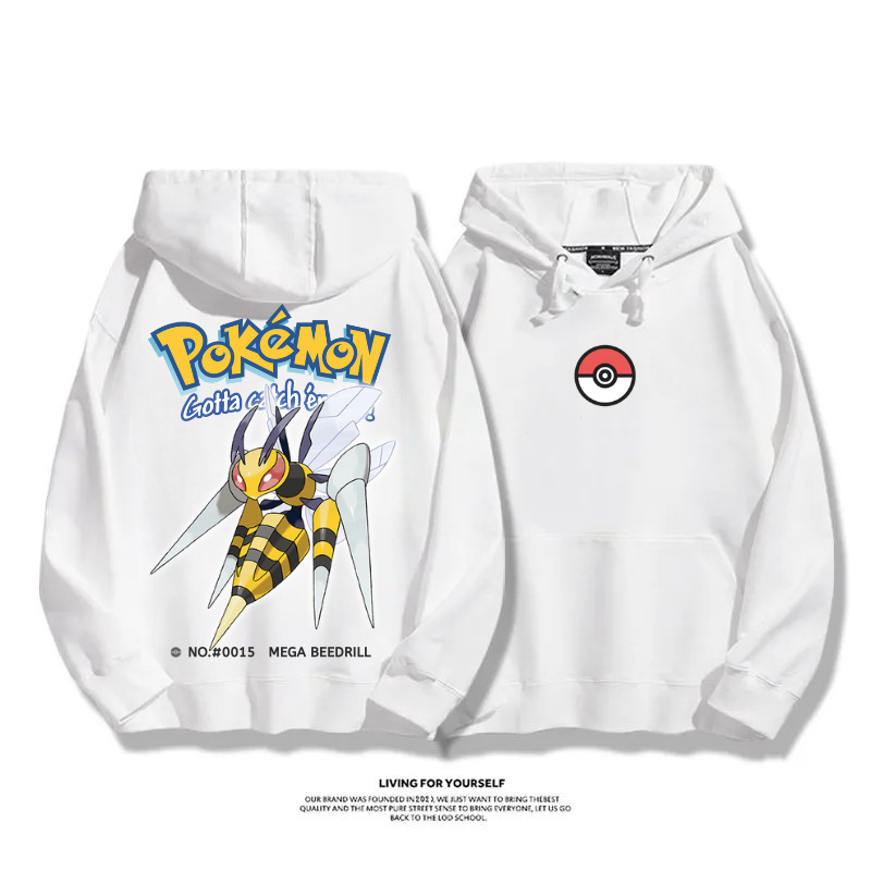 寶可夢 超級進化 2025秋冬新款 親子情侶男女連帽衛衣