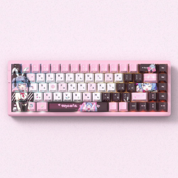 初音兔子洞 二次元側刻透光機械鍵盤