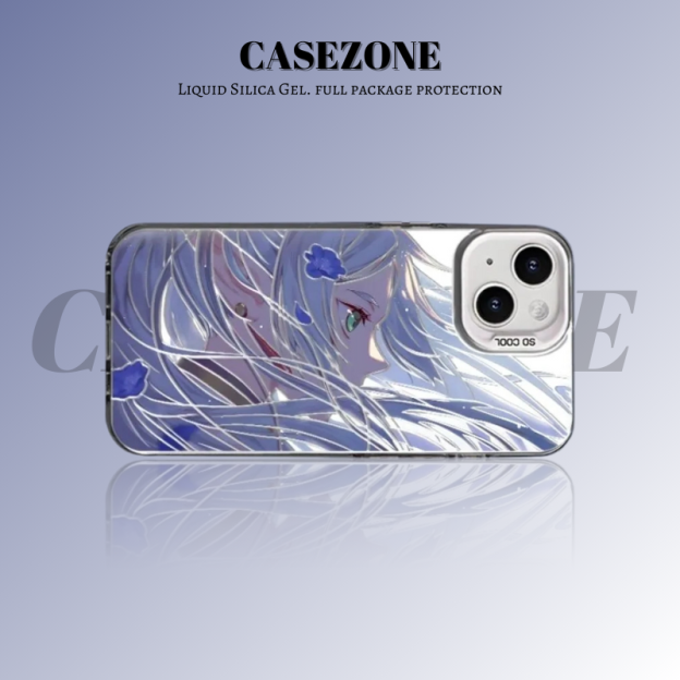 葬送的芙莉蓮 極光/彩銀 線條漸變防摔手機殼-GOODTOYSTUDIO