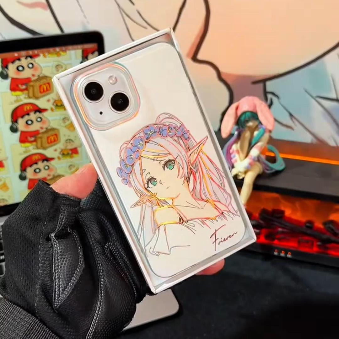 葬送的芙莉蓮極光金漸變手機殼