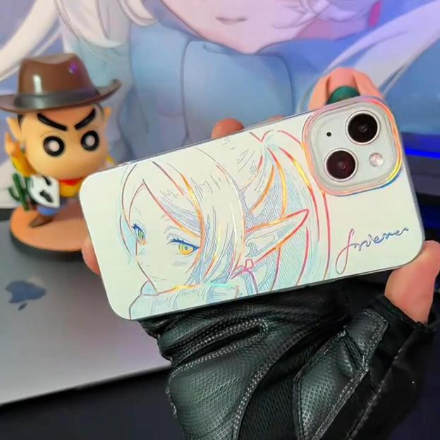 葬送的芙莉蓮極光金漸變手機殼