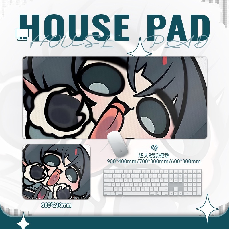 絕區零扮鬼臉搞怪簡杜 主題桌墊 布質滑鼠墊