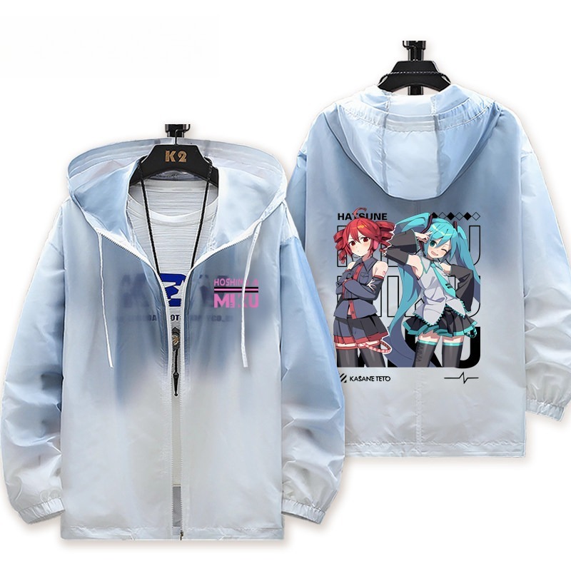 初音未來X重音未來 輕薄透氣漸變防曬衣外套