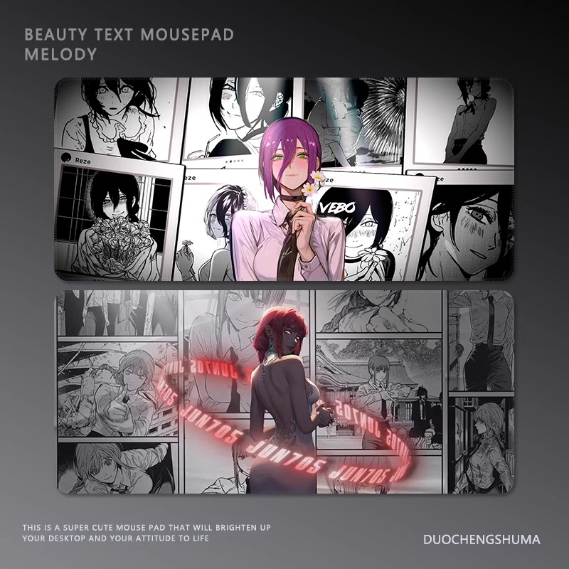 鏈鋸人 主題桌墊 布質滑鼠墊-GOODTOYSTUDIO