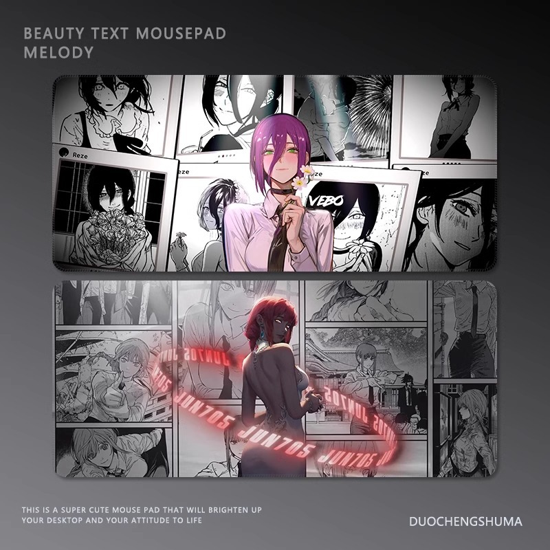 鏈鋸人 主題桌墊 布質滑鼠墊-GOODTOYSTUDIO