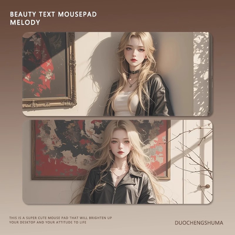 動漫美女 主題桌墊 布質滑鼠墊-GOODTOYSTUDIO