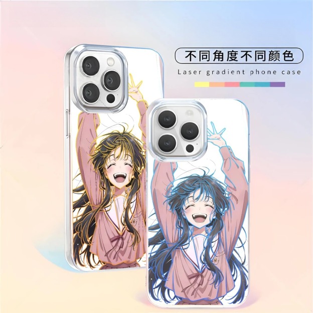 熏香花朵凛然绽放 極光金漸變手機殼-GOODTOYSTUDIO