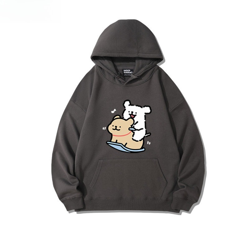 線條小狗 聯名衛衣2026秋冬新款親子情侶裝連帽衛衣