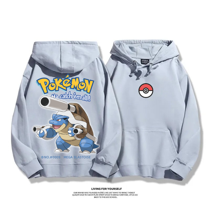 寶可夢 超級進化 2025秋冬新款 親子情侶男女連帽衛衣